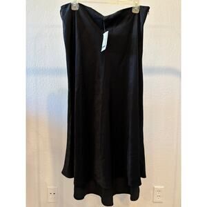 Bar III Midi Skirt Black Size  Large New
